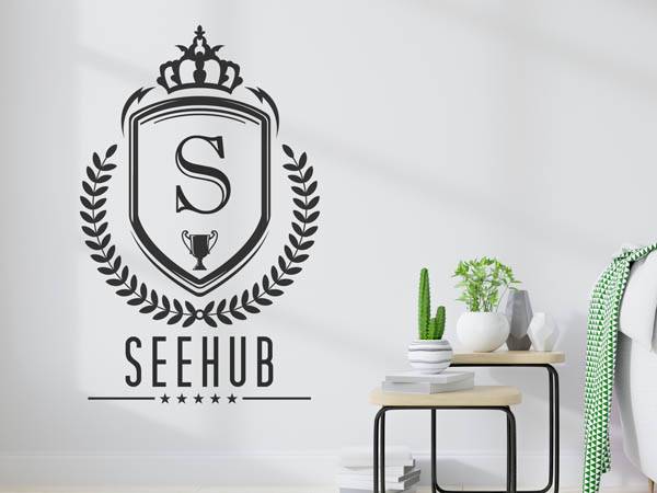 Wandtattoo Seehub Wappen