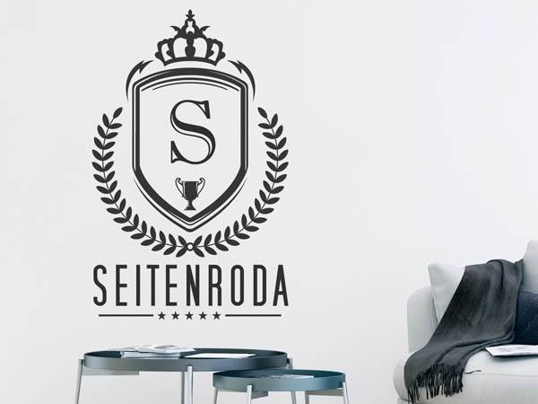 Wandtattoo Seitenroda Wappen