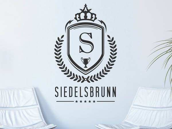 Wandtattoo Siedelsbrunn Wappen