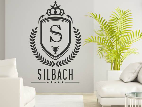 Wandtattoo Silbach Wappen