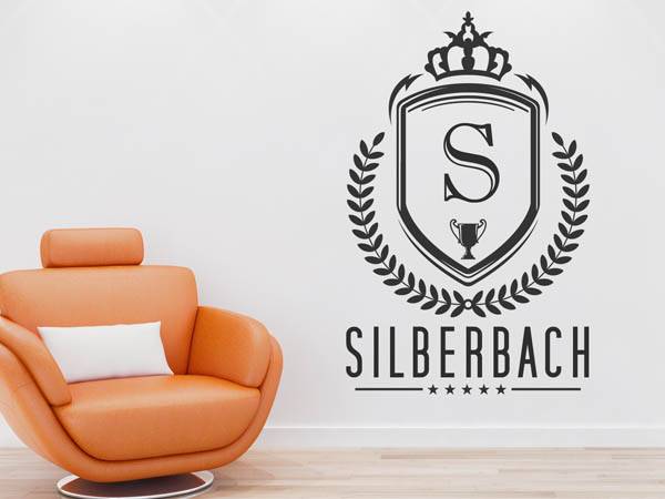 Wandtattoo Silberbach Wappen