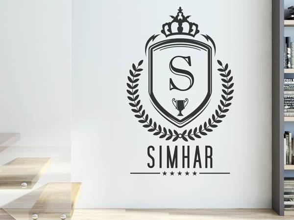 Wandtattoo Simhar Wappen