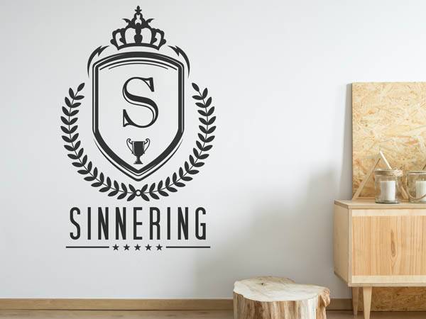 Wandtattoo Sinnering Wappen