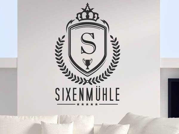 Wandtattoo Sixenmühle Wappen