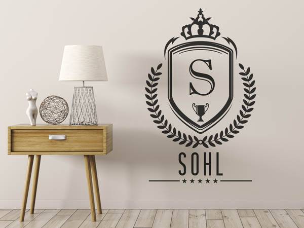 Wandtattoo Sohl Wappen