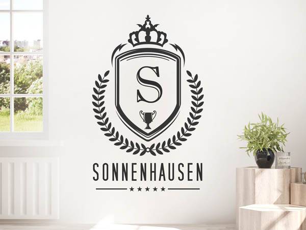 Wandtattoo Sonnenhausen Wappen