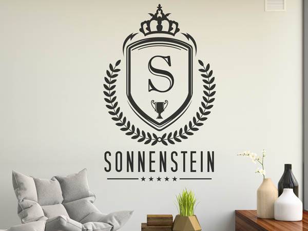 Wandtattoo Sonnenstein Wappen