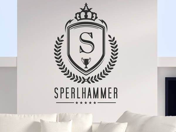 Wandtattoo Sperlhammer Wappen