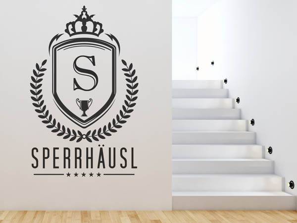 Wandtattoo Sperrhäusl Wappen