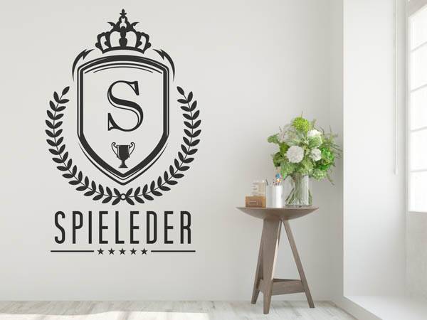 Wandtattoo Spieleder Wappen