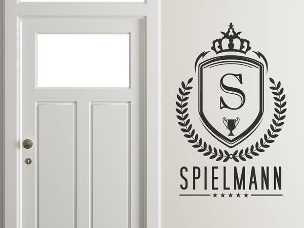 Wandtattoo Spielmann Wappen