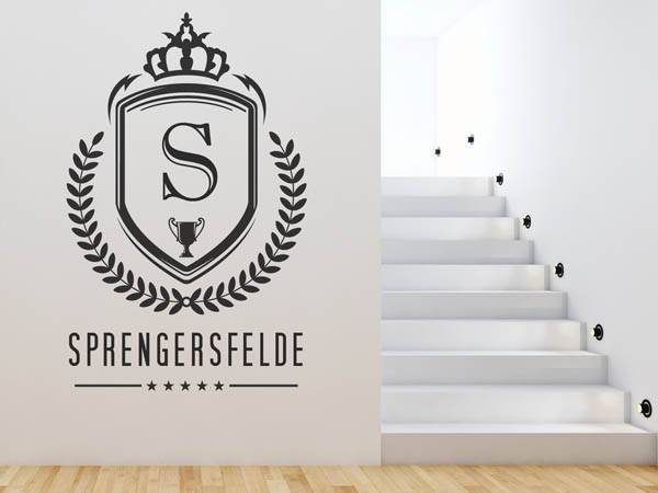 Wandtattoo Sprengersfelde Wappen