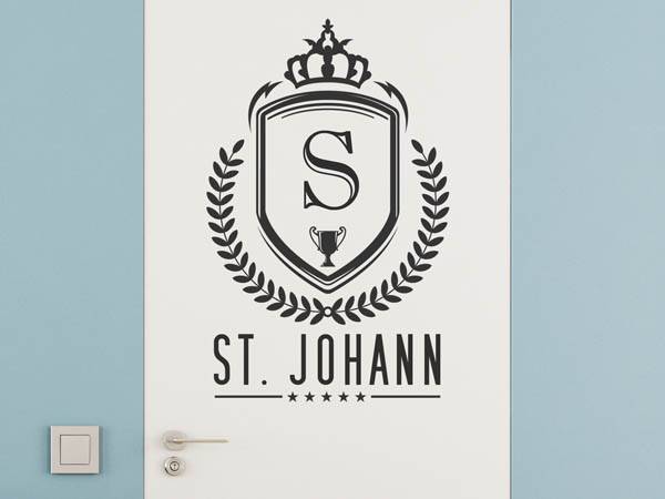 Wandtattoo St. Johann Wappen