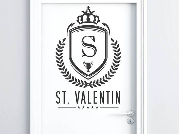 Wandtattoo St. Valentin Wappen