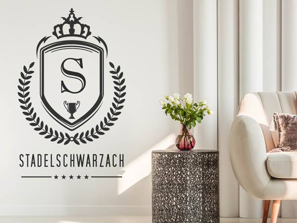 Wandtattoo Stadelschwarzach Wappen