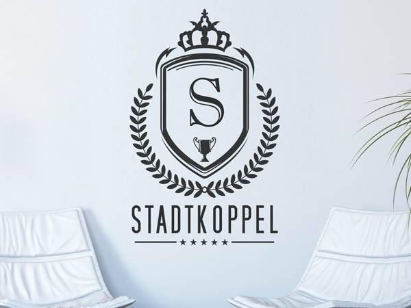 Wandtattoo Stadtkoppel Wappen