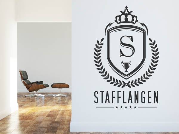 Wandtattoo Stafflangen Wappen