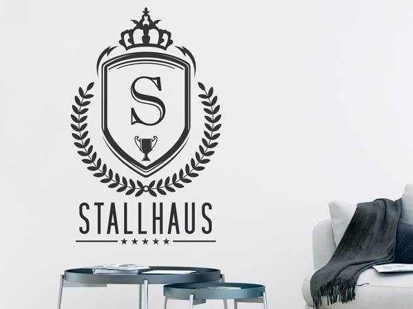 Wandtattoo Stallhaus Wappen