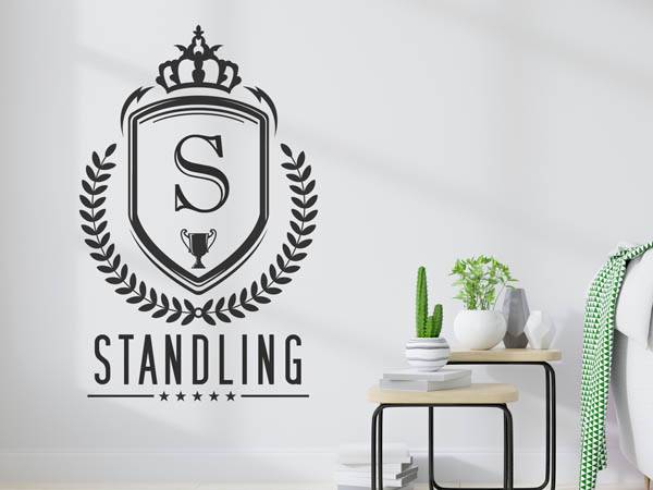 Wandtattoo Standling Wappen