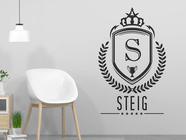 Wandtattoo Steig Wappen