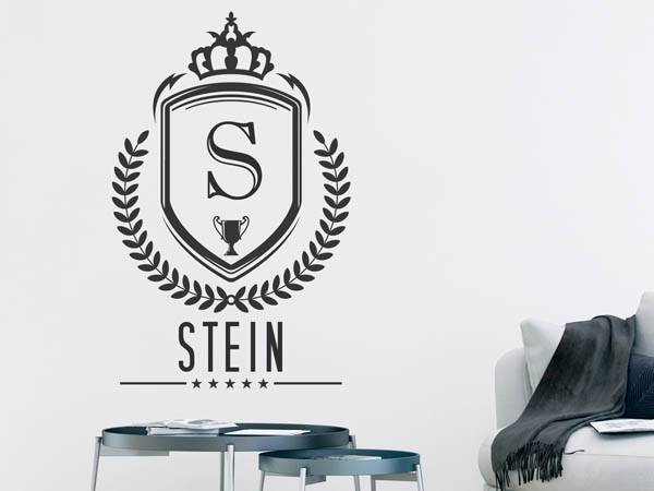 Wandtattoo Stein Wappen