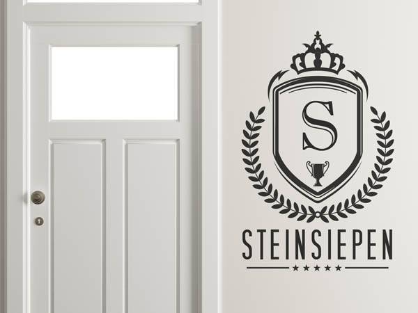 Wandtattoo Steinsiepen Wappen
