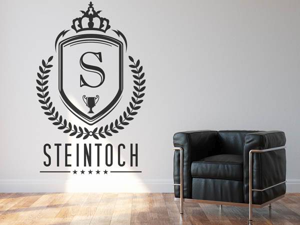 Wandtattoo Steintoch Wappen