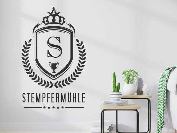 Wandtattoo Stempfermühle Wappen