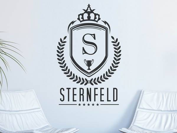 Wandtattoo Sternfeld Wappen