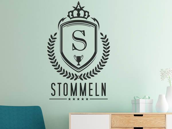 Wandtattoo Stommeln Wappen