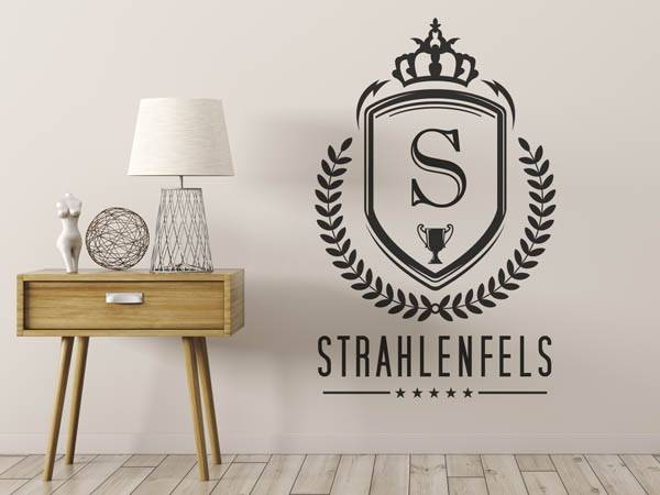 Wandtattoo Strahlenfels Wappen