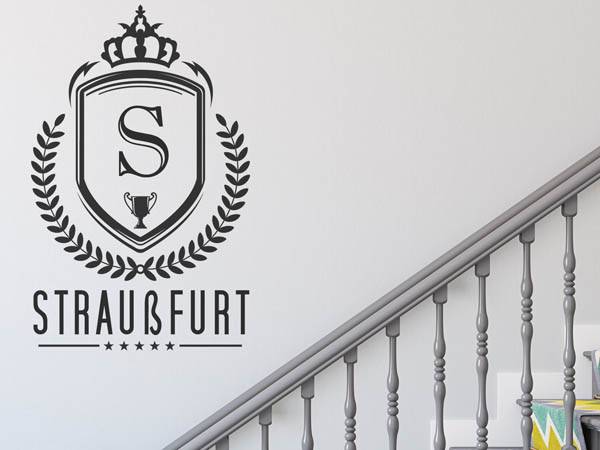 Wandtattoo Straußfurt Wappen