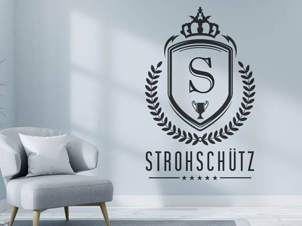 Wandtattoo Strohschütz Wappen