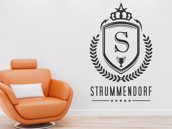 Wandtattoo Strummendorf Wappen