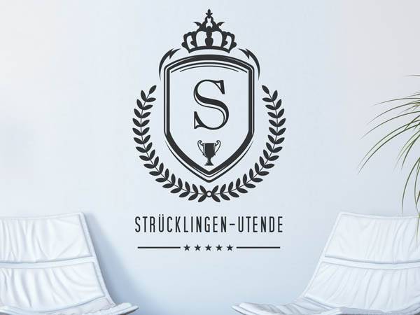 Wandtattoo Strücklingen-Utende Wappen