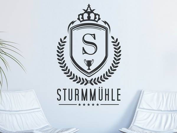 Wandtattoo Sturmmühle Wappen