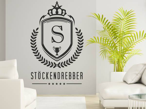 Wandtattoo Stöckendrebber Wappen
