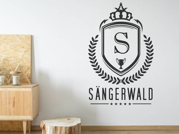 Wandtattoo Sängerwald Wappen