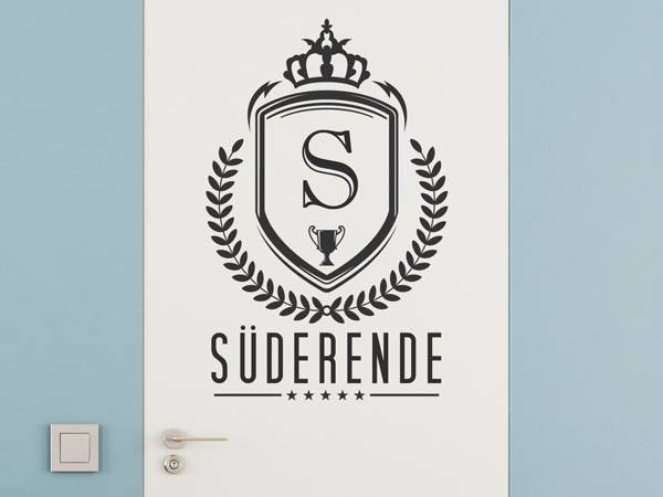 Wandtattoo Süderende Wappen