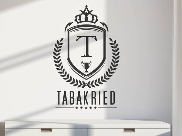 Wandtattoo Tabakried Wappen