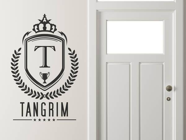 Wandtattoo Tangrim Wappen