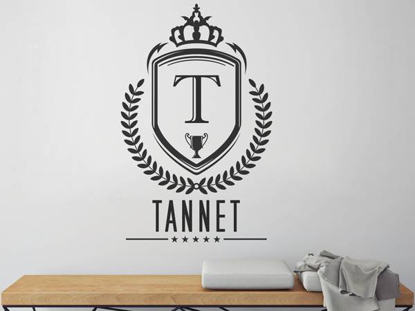 Wandtattoo Tannet Wappen