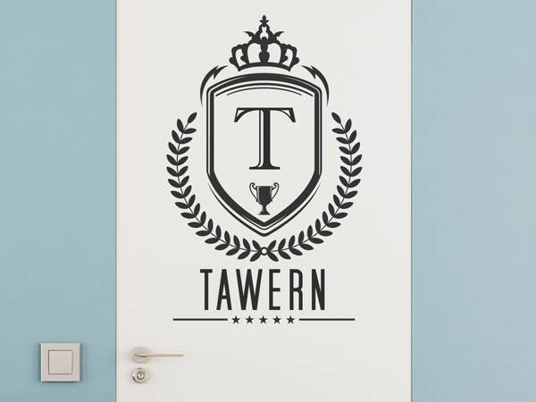 Wandtattoo Tawern Wappen