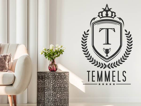 Wandtattoo Temmels Wappen