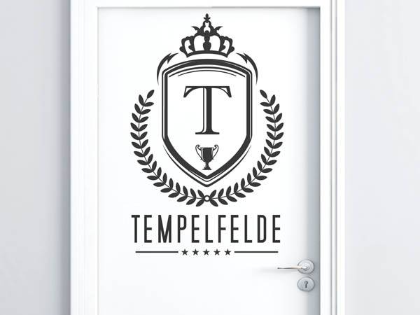 Wandtattoo Tempelfelde Wappen
