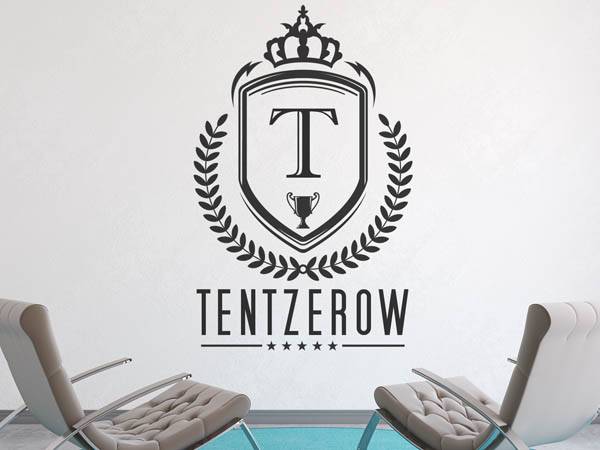 Wandtattoo Tentzerow Wappen