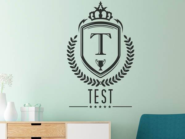 Wandtattoo Test Wappen