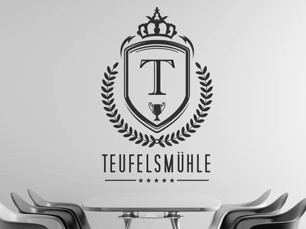 Wandtattoo Teufelsmühle Wappen