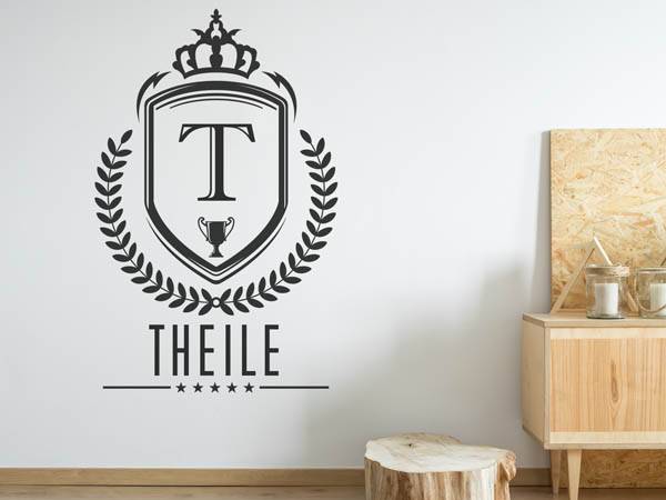 Wandtattoo Theile Wappen