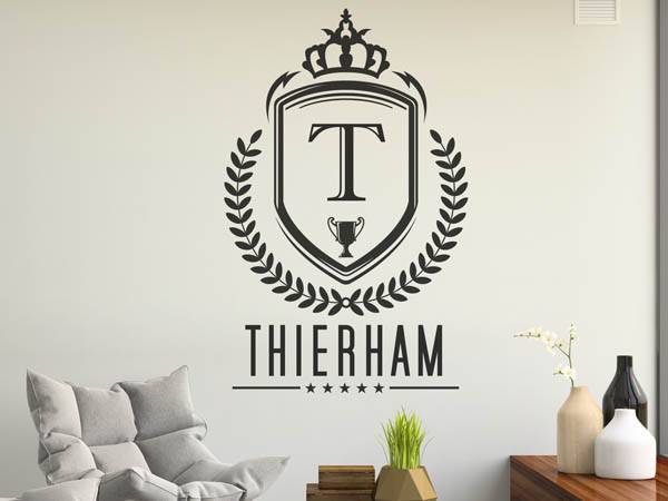 Wandtattoo Thierham Wappen